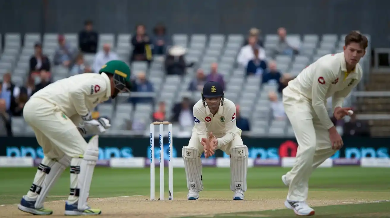 people playing cricket